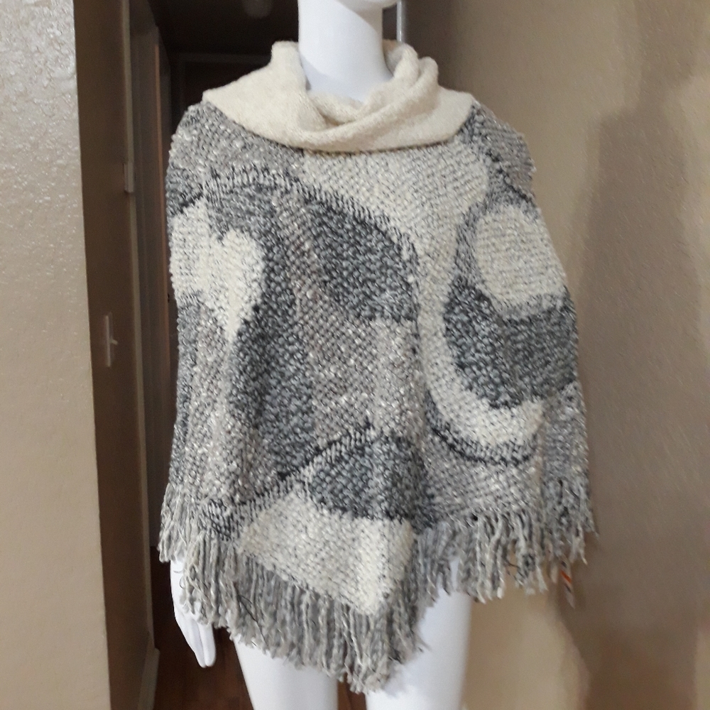 INC Knotty poncho